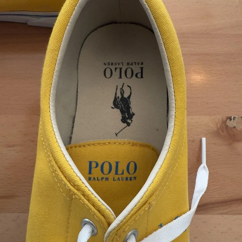Polo Ralph Lauren Faxon X Shoes‎ Mens Size 9 Canvas Low Top Casual Sneakers